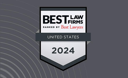 2024 Edition of Best Law Firms® Awards Womble 33 National, 250 